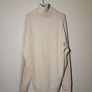 Men's High Neck Single Button Sweater